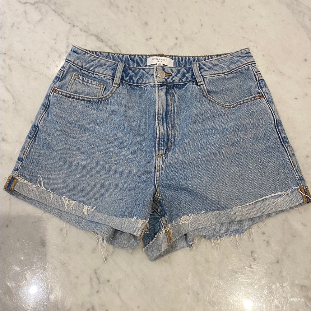 Dynamite Ella Blue Denim Shorts
